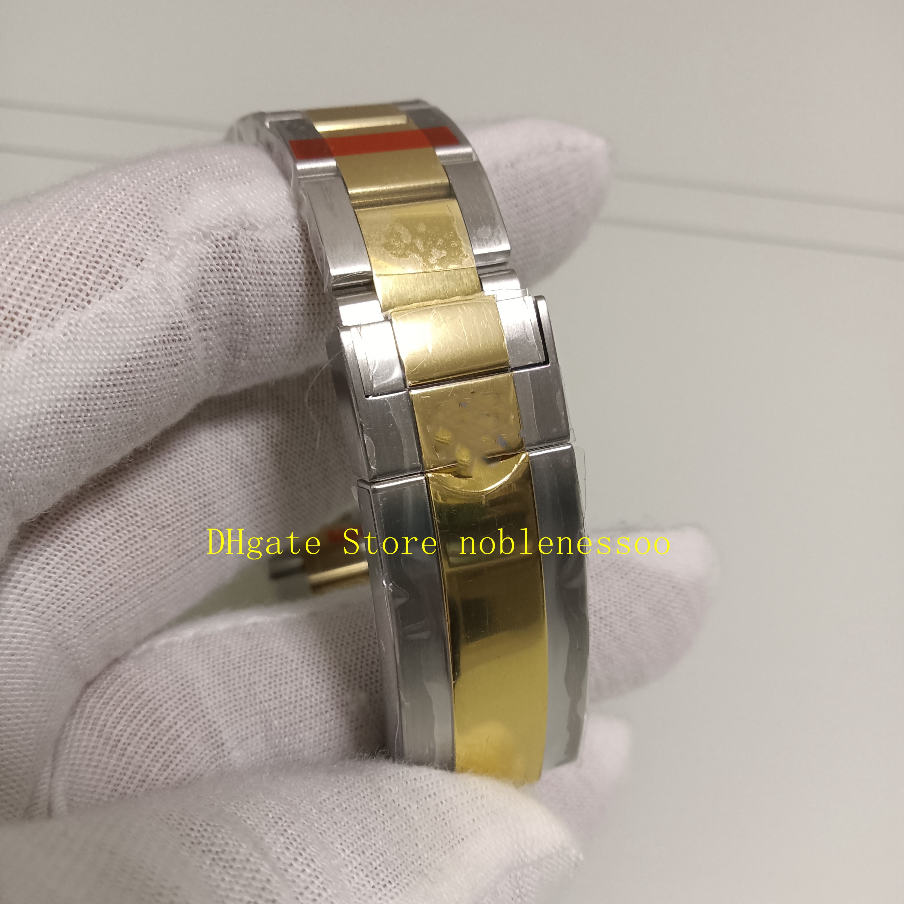 4 Style Real Po męskie 904L zegarki stalowe Mężczyźni 40 mm 18K TWOTONE ZŁOTA V12 CERMIC BLACK CAL CAL 3135 Ruch Solid Band nurka Kif 286K