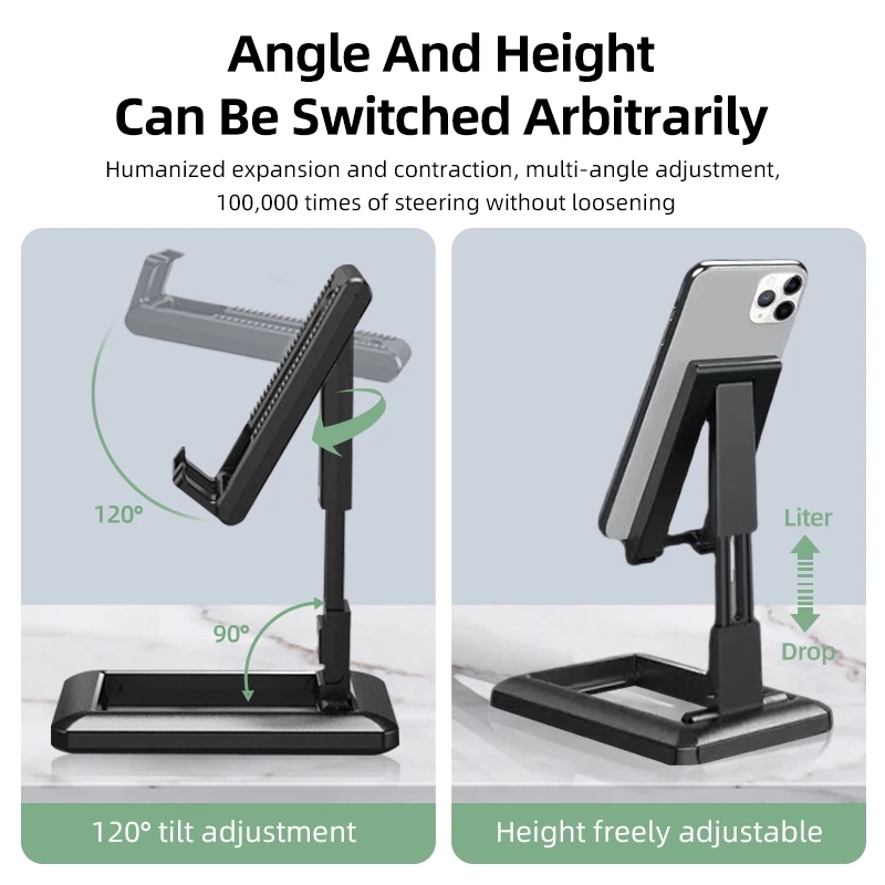 Desktop adjustable mobile phone stand multi angle universal foldable stand for iPad tablet iPhone Samsung Smart holder