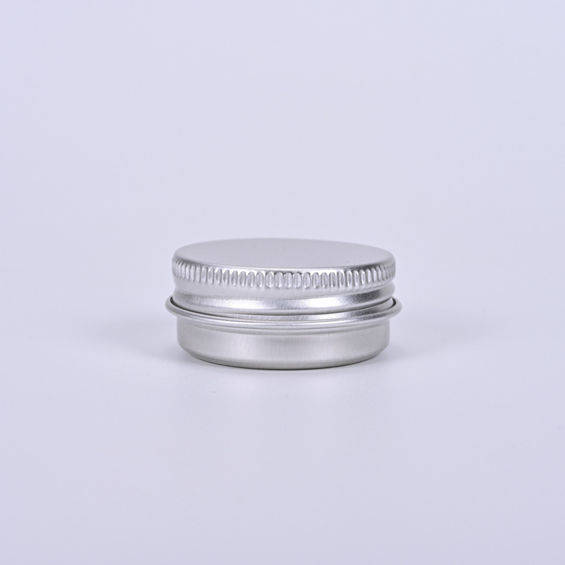 Storage Boxes 1/2 oz Aluminum Tin Jars Screw Cap Round Storing Can Container Cosmetic Metal Tins Empty Container 15ml white black gold