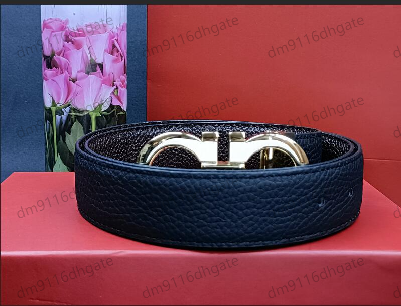 2023 Smooth leather belt luxury belts designer for men big buckle male chastity top fashion mens whole300d