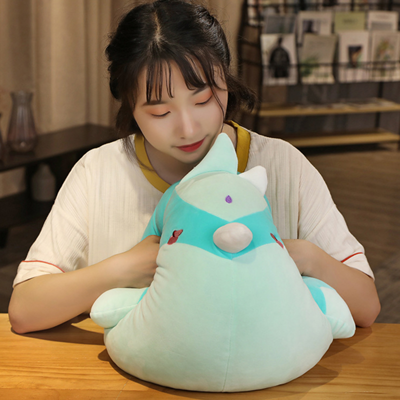 Genshin Impact Cosplay Xiao Teyvat Zoo Plush Toy Giant Bird Dolls Keychain Anime Kawaii Mascot Props Gifts Collection LA603