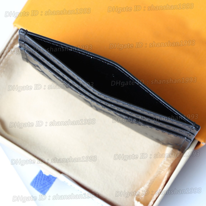 Men Women classics designer card holder embossed wallet credit card purse short clutch bag with box M81415 M81381