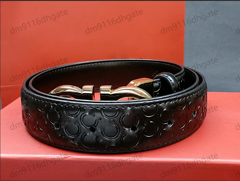 2023 Smooth leather belt luxury belts designer for men big buckle male chastity top fashion mens whole300d