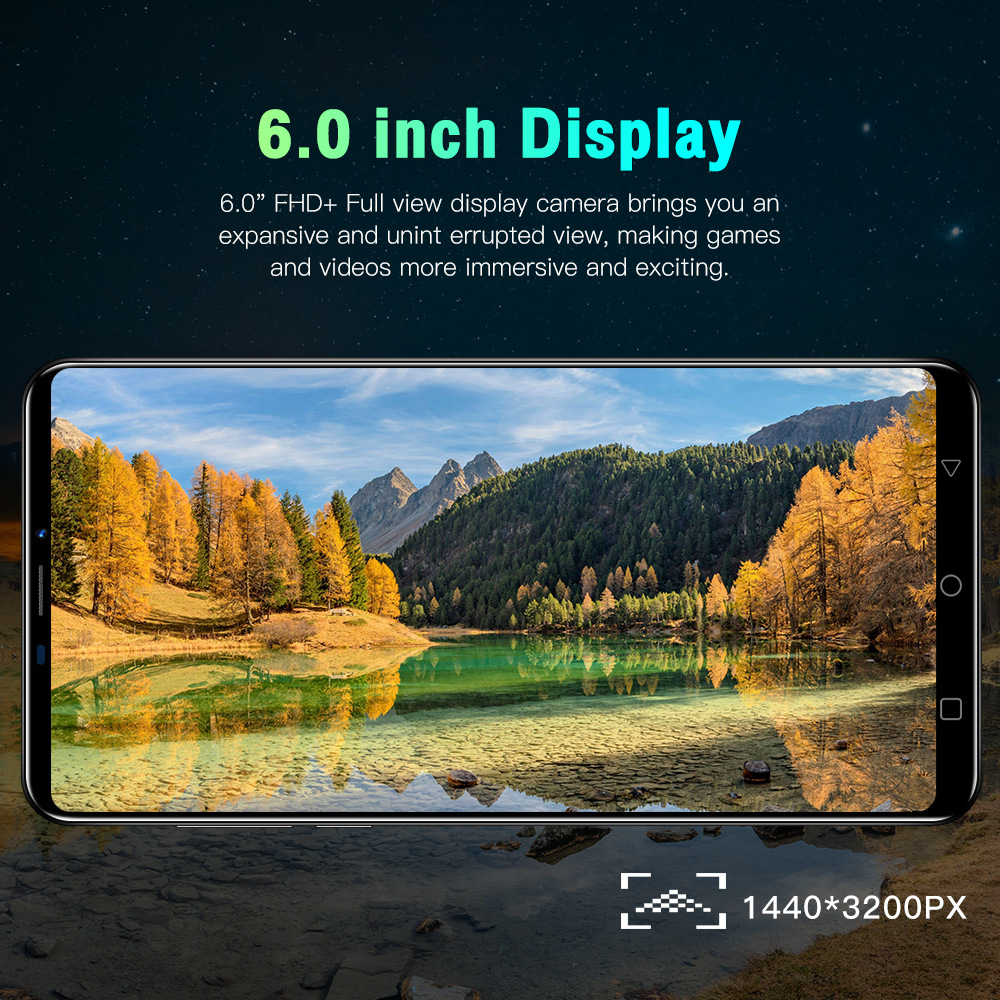 Smartphone Android 8.1 MTK6580P Quad Core con schermo da 6,7 pollici di vendita caldo