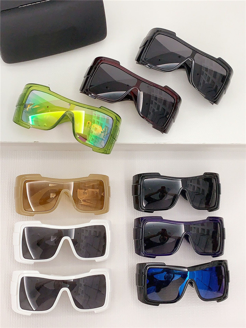 Occhiali da sole a scudo dinamico dal nuovo design della moda 4451 montatura in acetato oversize occhiali da sole di protezione uv400 esterni di fascia alta in stile futuristico e all'avanguardia