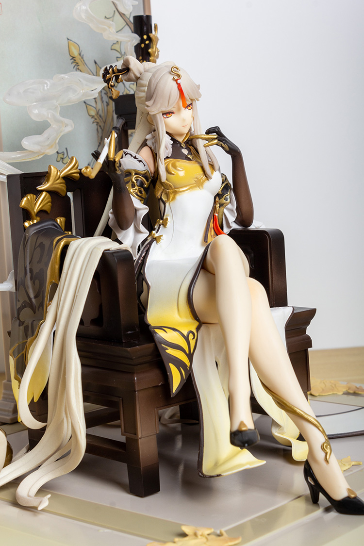 Gun Toys Game Genshin Impact Anime Figure Ningguang Gold Leaf och Pearly Jade Ver. PVC Action Figure Collection Model