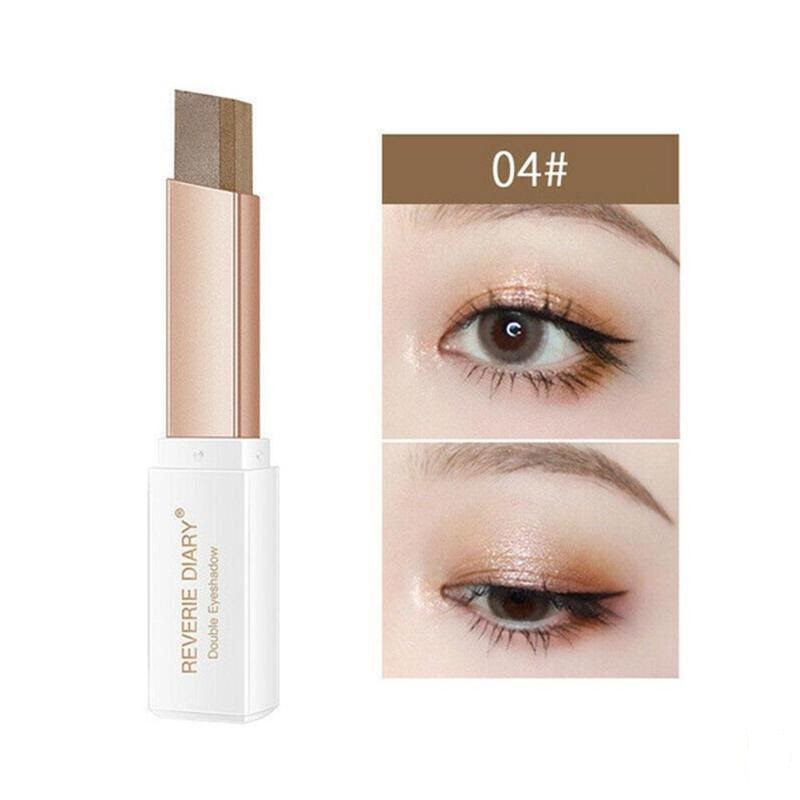 Ombretto glitterato Ombretto doppio colore opaco Trucco impermeabile Shimmer Cosmetici Strumento di trucco di bellezza donne o ragazze