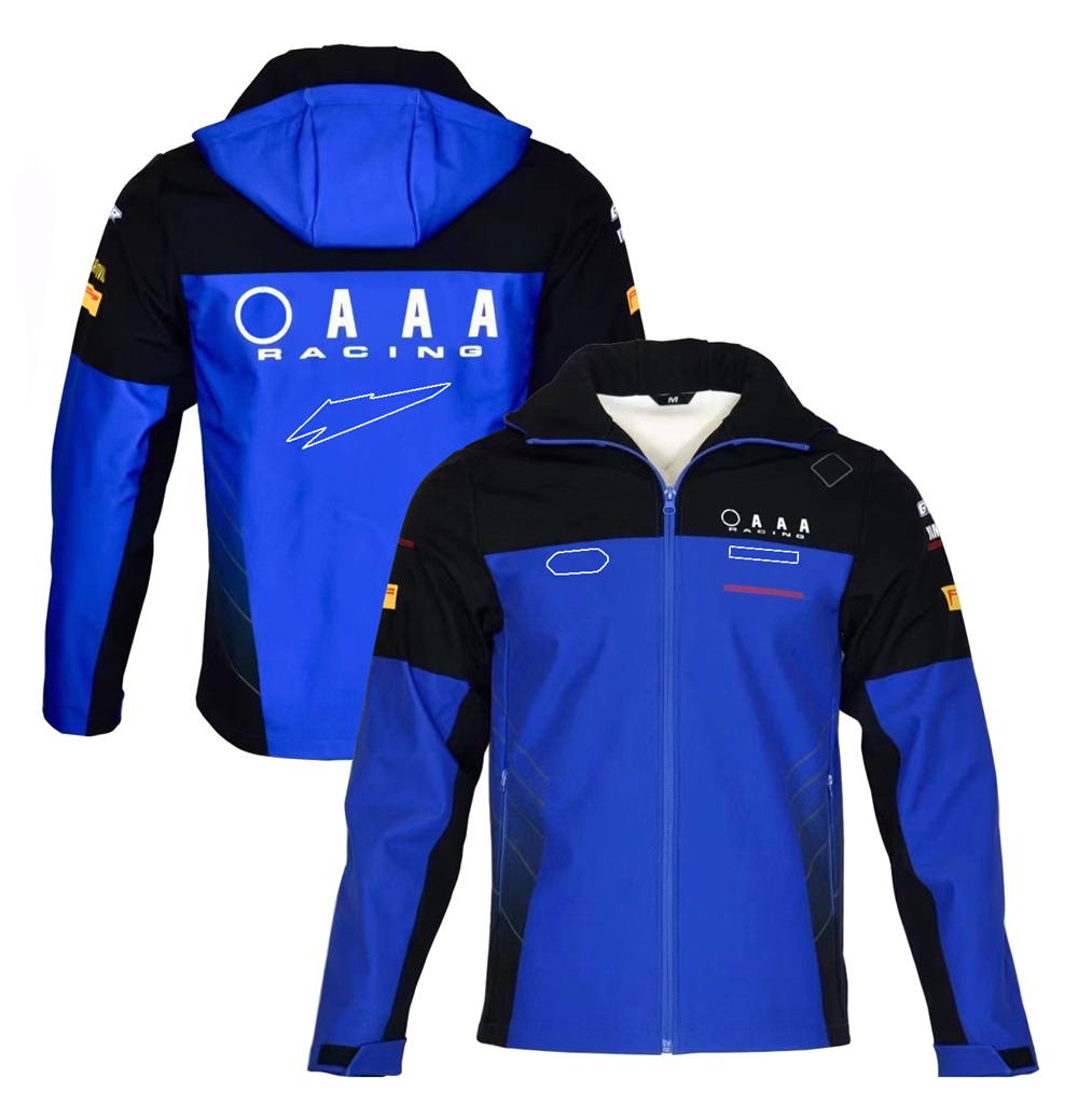 2023 Motocykl wyścigowy kurtka z kapturem jesienna zima motocykl na zewnątrz jazda ciepła kurtka Moto Team Rider Zip Up Hood Hoodie Kurtka męska