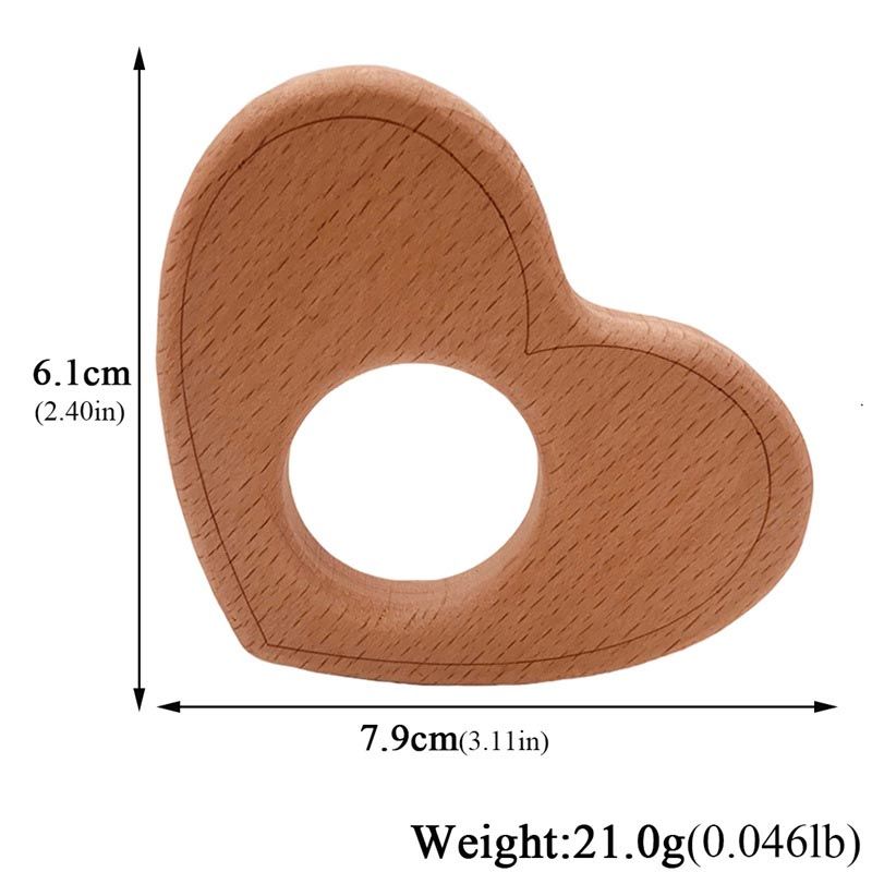 Anneau de dentition en bois pour bébé, forme différente, cœur, girafe, nuage, doigt, ours, poisson, Design Nature, soins infirmiers, jouet de dentition en bois, artisanat en bois