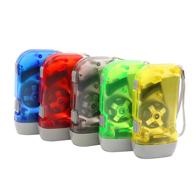 3LED Hand Druk op zaklamp Keychains lanyards buiten draagbaar plastic zaklampverlichtinggereedschap