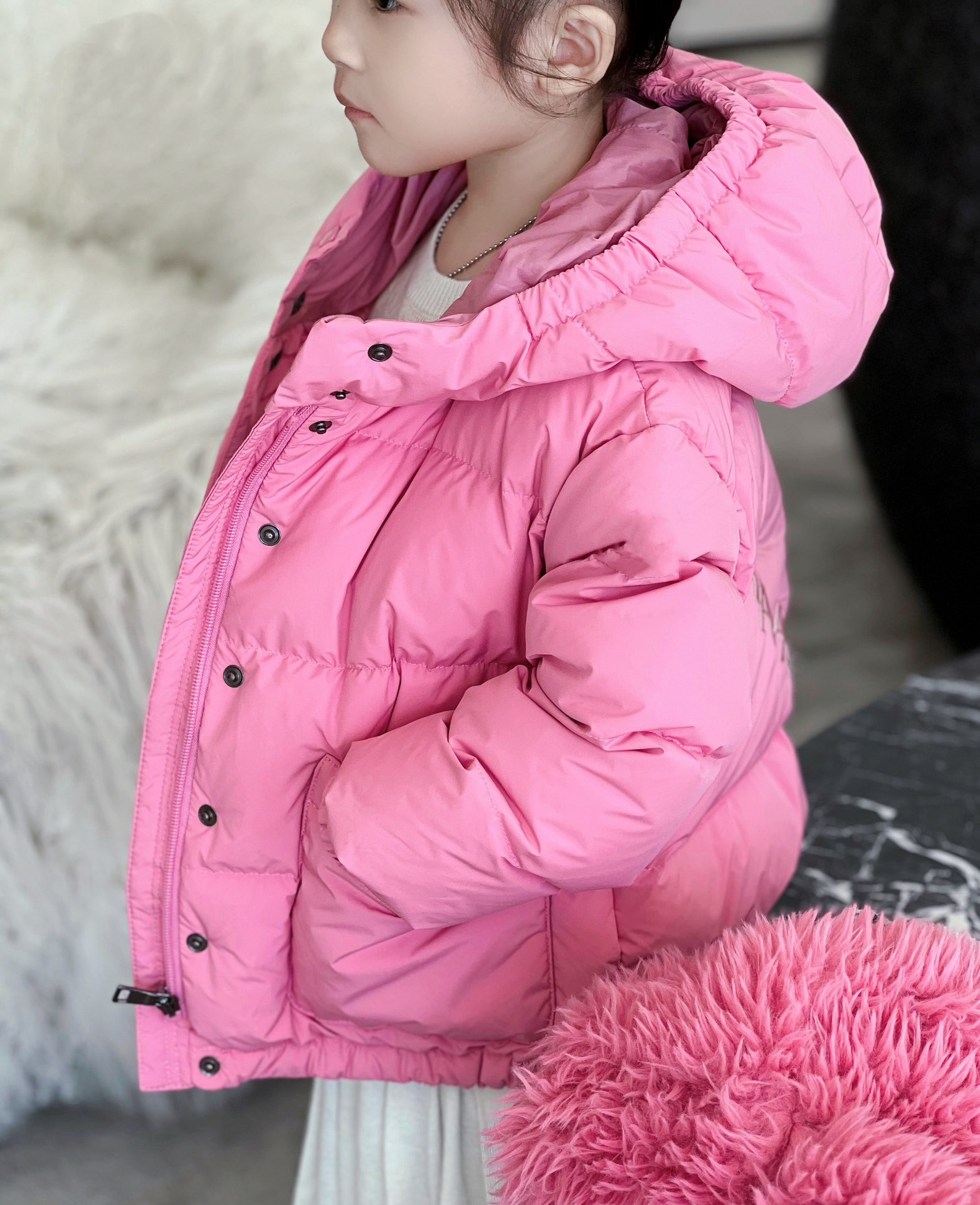 Baby Designer Kleding Jaar Nieuw Kinderdonsjas 2023 Meisjes Winter Koreaanse editie Baby Meisjesdonsjas Met capuchon Winddicht Brood Ski Uitloper