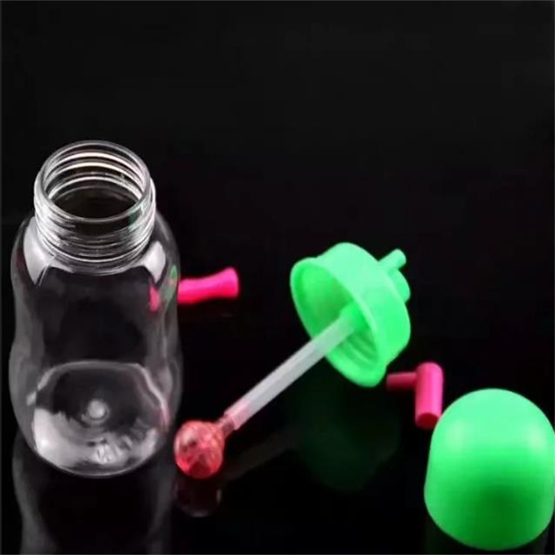 Pipa da fumo Mini bong in vetro narghilè Bottiglia il fumo in plastica a forma di metallo colorato Bottiglia il latte