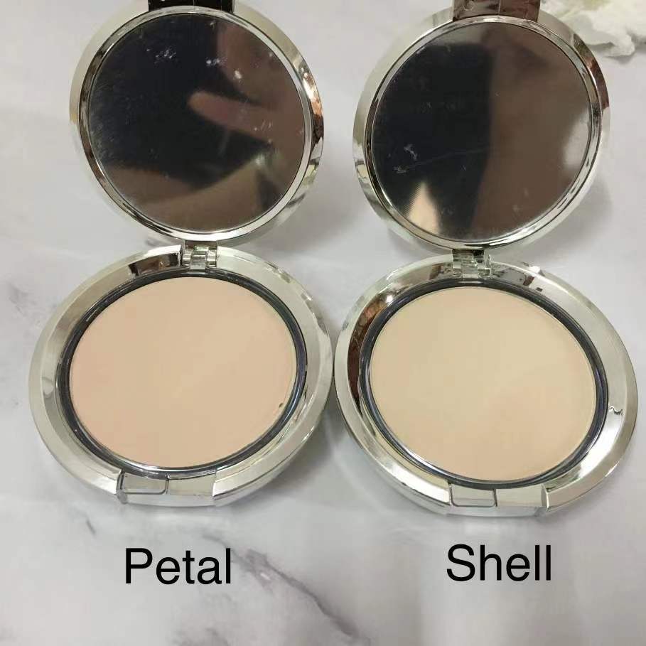 Fond De Teint Face Compact Face Makeup Powder Setting Pressed Powder For Women and Men in 2 Shades Petal Shell