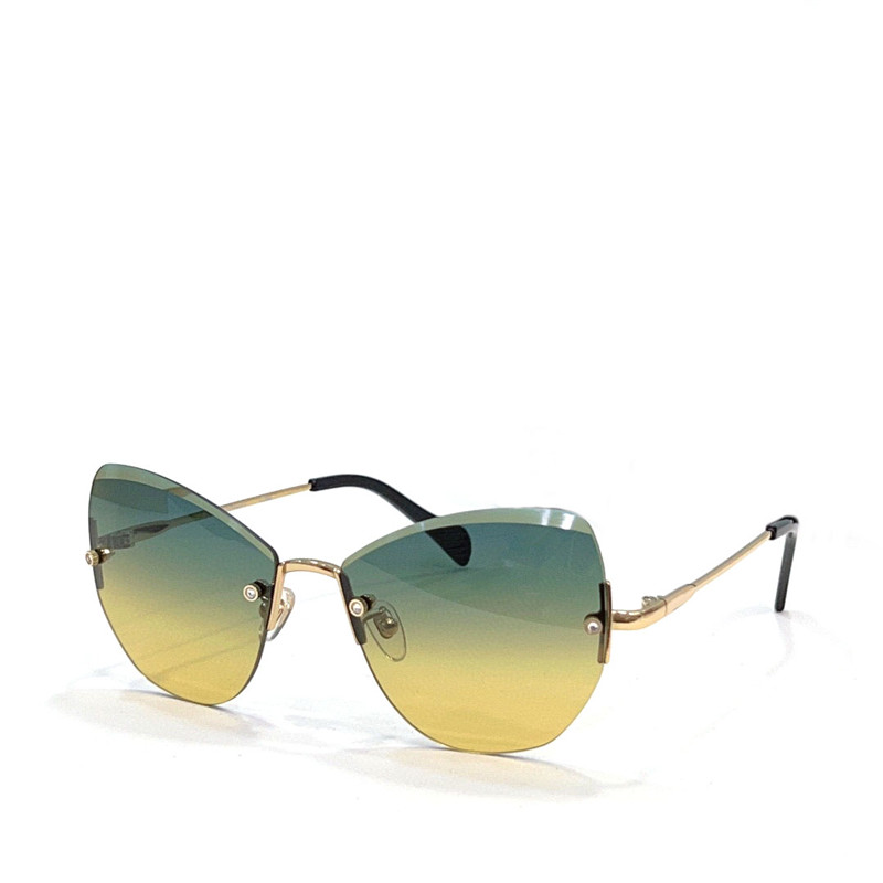 Новый модный дизайн, женские солнцезащитные очки 217 3-1, оправа «кошачий глаз» без оправы, простой популярный стиль, легкие и удобные в ношении уличные защитные очки uv400