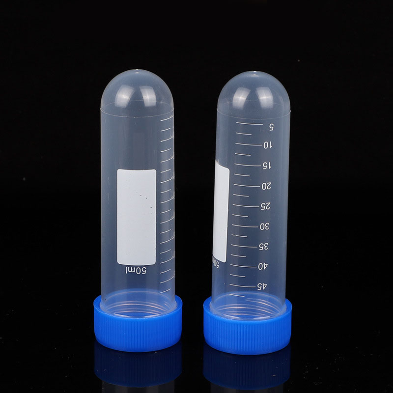 Fournitures de laboratoire, Tubes à essai coniques en plastique avec bouchon à vis, centrifugeuse de 50ml pour encre, laboratoire, école, éducation