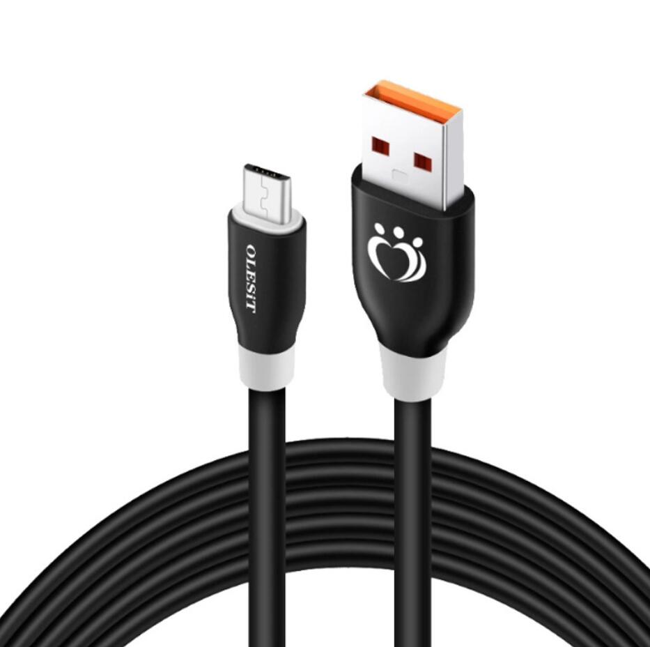 Olesit 5ft kabels Type-C tot Type-C PD 60W 3A Nylon gevlochten USB-C-kabeltype C tot Type-C snellaadkabel