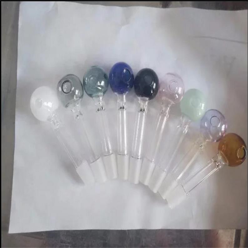 Tubo di fumo mini giaccino bong vetro a forma di metallo colorato di nuovo colore gambo la bocca di sigaretta