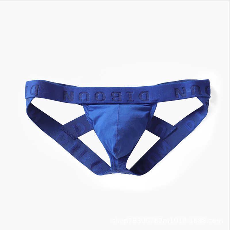 Underbyxor män underkläder trosor sommar bomull u konvex thong sexiga män trosor glider cueca maskulina manliga trosor calcinha gay för pojkar w0412