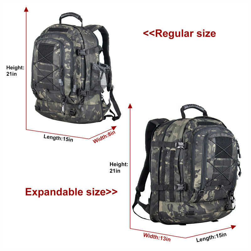 60L wojskowy plecak armii Molle Assault RucksAcka 3p Outdoor Travel Trialing Procks Camping Hunting Wspinacze 230412