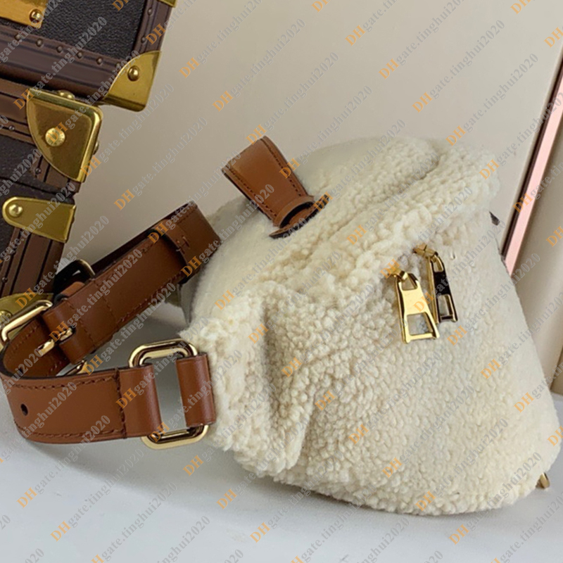 Dames Mode Casual Designer Luxe Shearling Bumbag Sac à dos Sacs à bandoulière Cross Body Sac à main Totes TOP Miroir Qualité M23715 M23321 M23468 M23384 Pochette de bourse