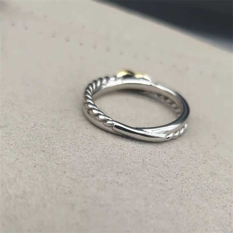 wedding band Gold Double x snake Ring diamond Fashion Trendy Ladies Designer Rings for women Luxury Jewelry Love Womens Braided Co2903