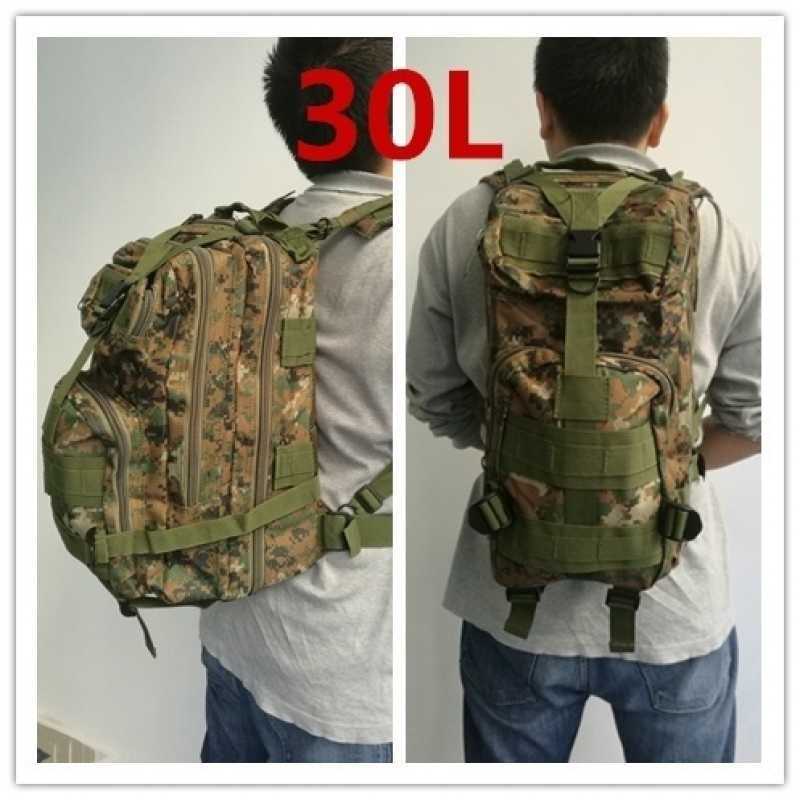 30l/40l Milhas militares ao ar livre mochilas táticas de mochila tática Campo de camping de caminhada de trekking saco de caça de pesca 230412