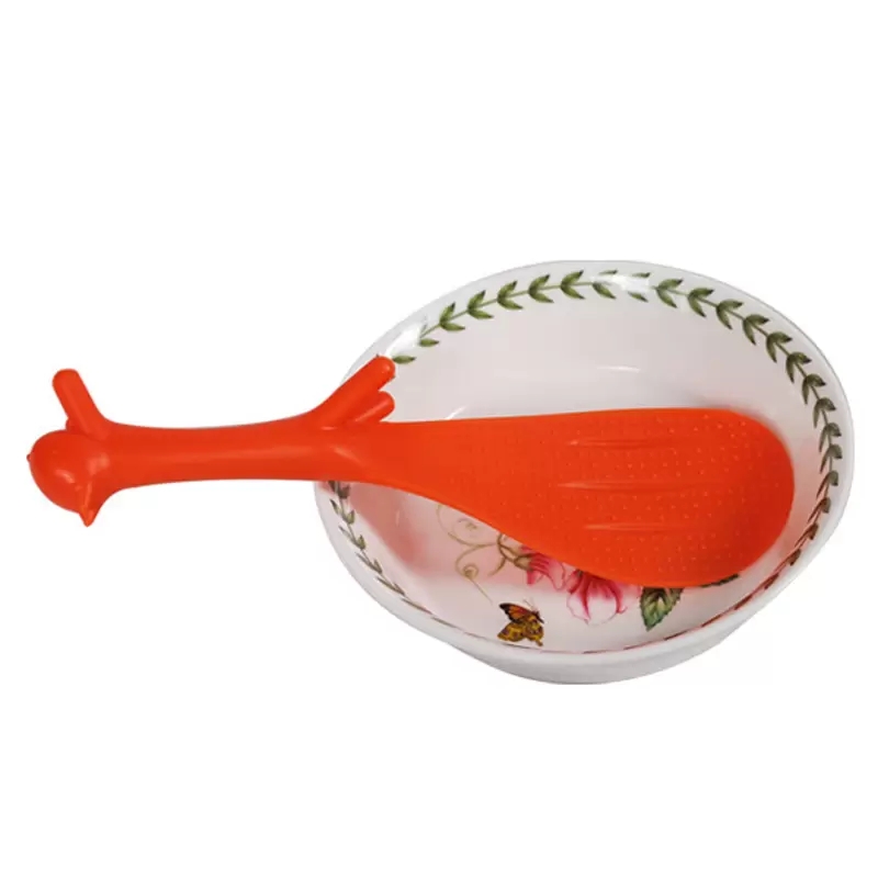 1st Cute Cartoon Squirrel Rice Spoon Non Sticky Vertical Stand Rice Scoop Sous Sauce Kitchen Tools Dinner Francfranc