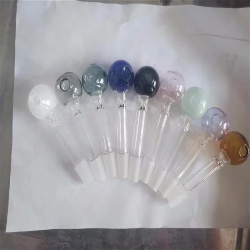 Tubo di fumo mini giaccino bong vetro a forma di metallo colorato di nuovo colore gambo la bocca di sigaretta