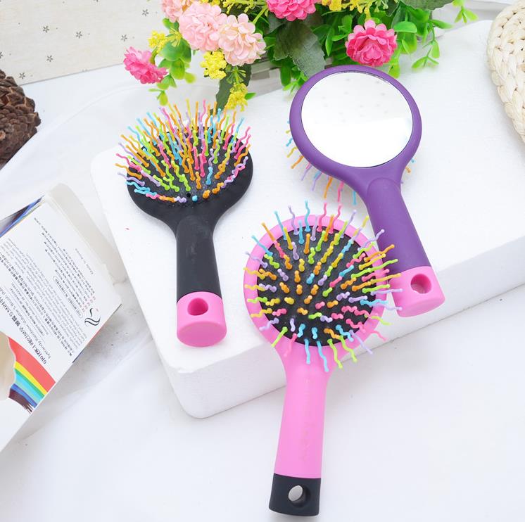 Värmeöverföring Plastisk rundkam Brush Sundries Sublimering Blank Hårborstar Exklusiva Ultra-Moft Intelliflex Bristles SN752