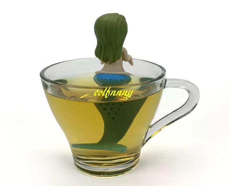 Coffee Tea Tools 100 %/2018 Nieuwe Mermaid Tea Infuser Silicone Tea Strainer Teapot Filter Thee Bags Drinkware Tool