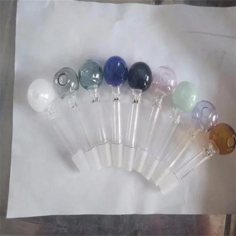 Tubo di fumo mini giaccino bong vetro a forma di metallo colorato di nuovo colore gambo la bocca di sigaretta