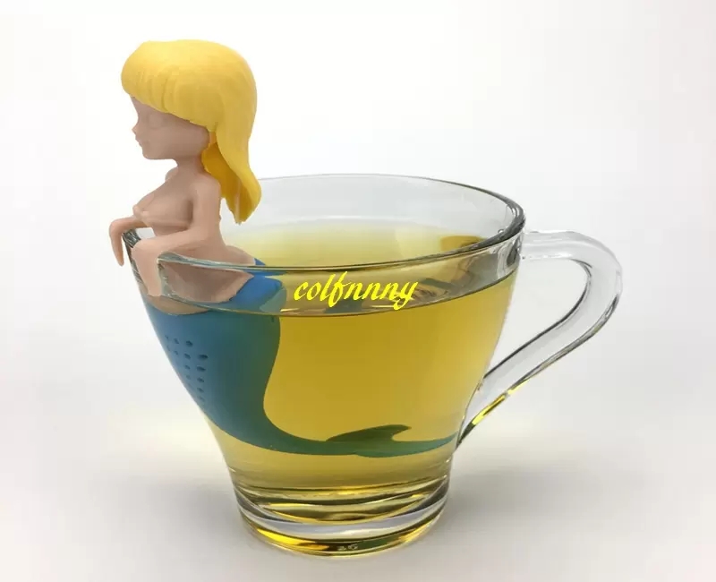 Coffee Tea Tools 100 %/2018 Nieuwe Mermaid Tea Infuser Silicone Tea Strainer Teapot Filter Thee Bags Drinkware Tool