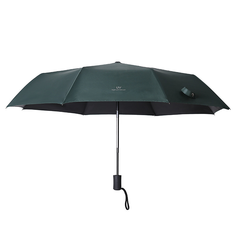 W pełni automatyczny parasol UV Sunshreen anty-UV Sun Parrella Parasol Parasol Folding Trzykrotnie 8 żebra parasolowy