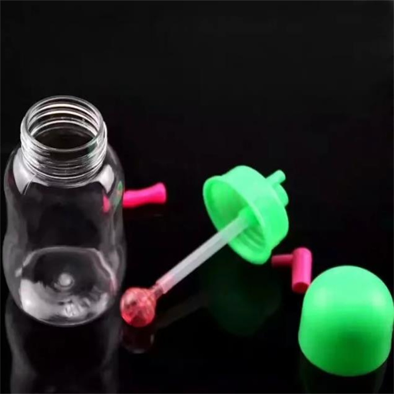 Pipa da fumo Mini bong in vetro narghilè Bottiglia il fumo in plastica a forma di metallo colorato Bottiglia il latte