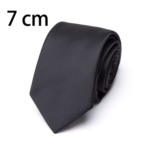 New Mens Tie 8cm 7cm 6cm Classic Black Slim Ties for Men Accessories Neckties Wedding Party Formal Dress Casual Solid Gifts Tie