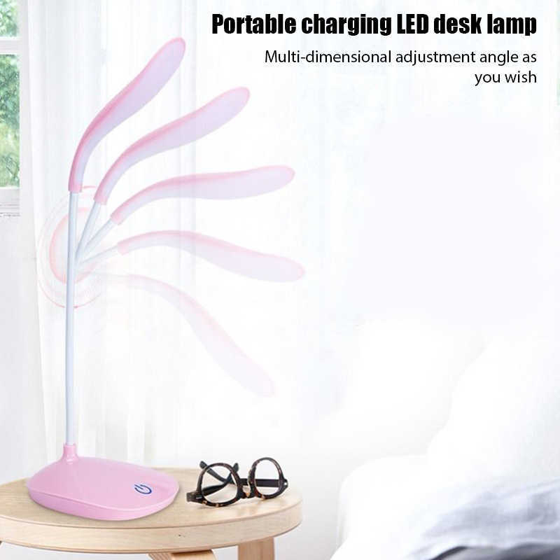 Bureaulampen draagbare led leeslicht lamp oplaadbaar vouwbaar dimbable touch tafeldamp slaapkamer bedlamp creatief nachtlicht p230412