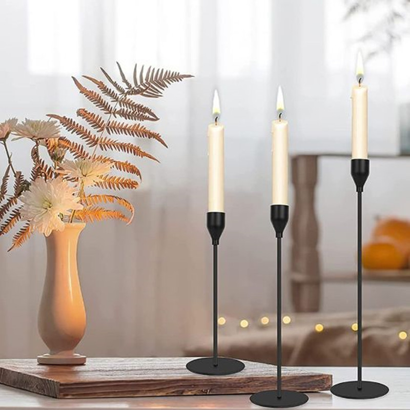 Popular Metal Candle Holders Romantic Candlelight Dinner Candlestick For Holiday Valentine's Day Wedding Table Decoratioin