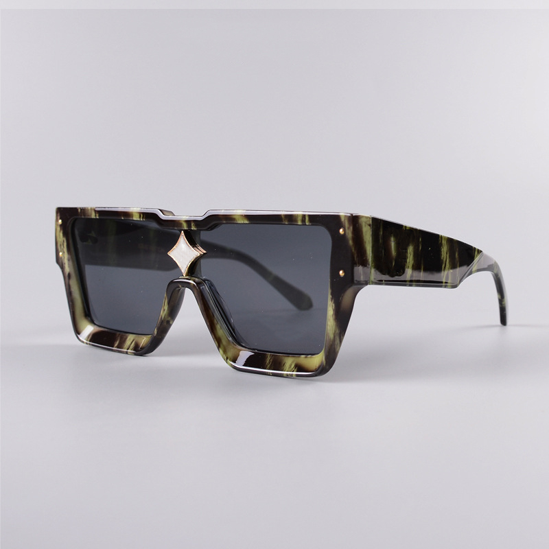 Luxury Black Cyclone Mask Solglasögon Fashion Par Designer Solglasögon för kvinnor Mens - Ny originalförpackning med Box Label2896