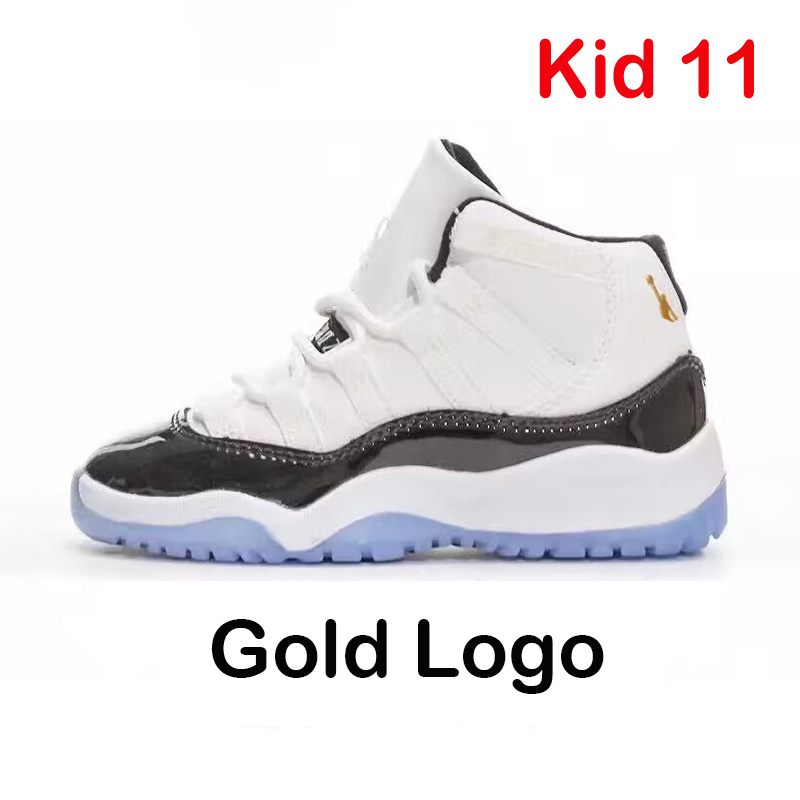 2023 Kids 11s Child Basketball Shoes Space Cool Gray Gray Jam Bred Concords Fashion Fashion Boys Sneakers الأطفال الصبي فتاة أبيض ألعاب رياضية صغيرة الحجم 28-35