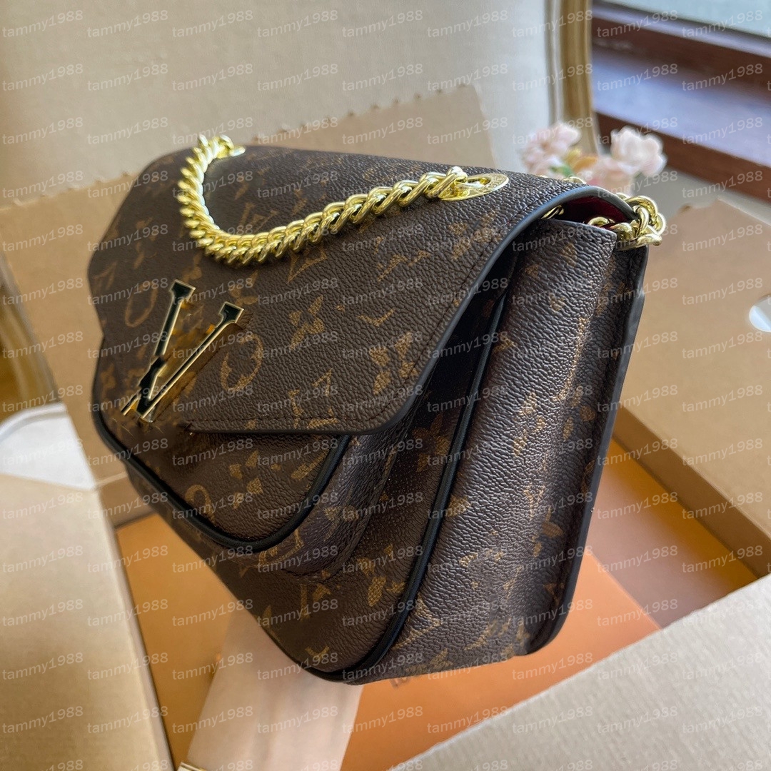7A Borsa a catena PASSY di alta qualità borsa tote designer donna vera pelle borse a tracolla a tracolla Luxurys monogrammi a tracolla portafoglio a conchiglia borsa da donna
