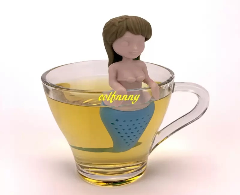 Coffee Tea Tools 100 %/2018 Nieuwe Mermaid Tea Infuser Silicone Tea Strainer Teapot Filter Thee Bags Drinkware Tool