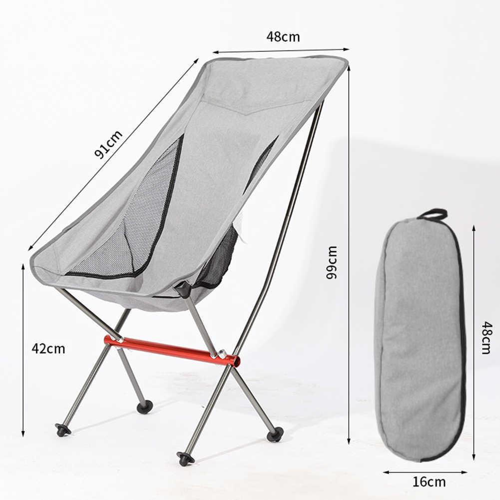 Mobilier de camp Chaise de camping pliable portable Chaises de pêche pliantes extérieures légères Outil de siège en aluminium pour randonnée pique-nique randonnée BBQ HKD230909