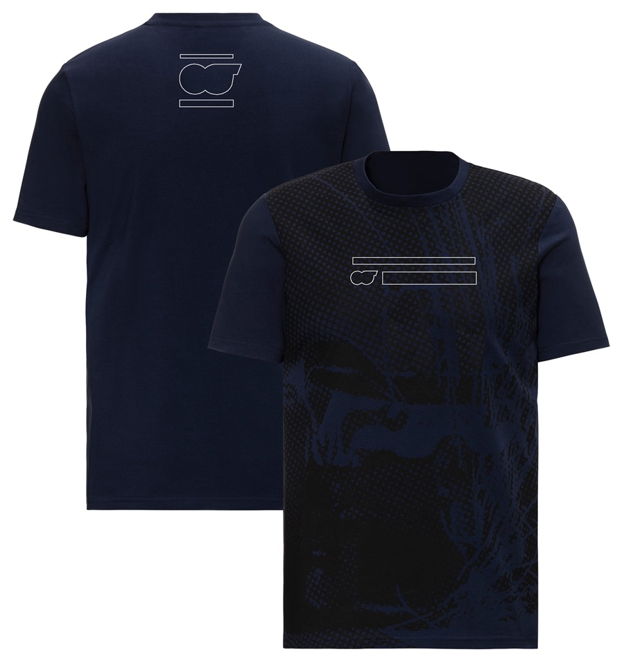 Camiseta de piloto de equipo F1 2023, camiseta con firma de corredor de Fórmula 1, camisetas de moda con cuello redondo para fanáticos de las carreras de verano para hombres y mujeres, camisetas de Jersey