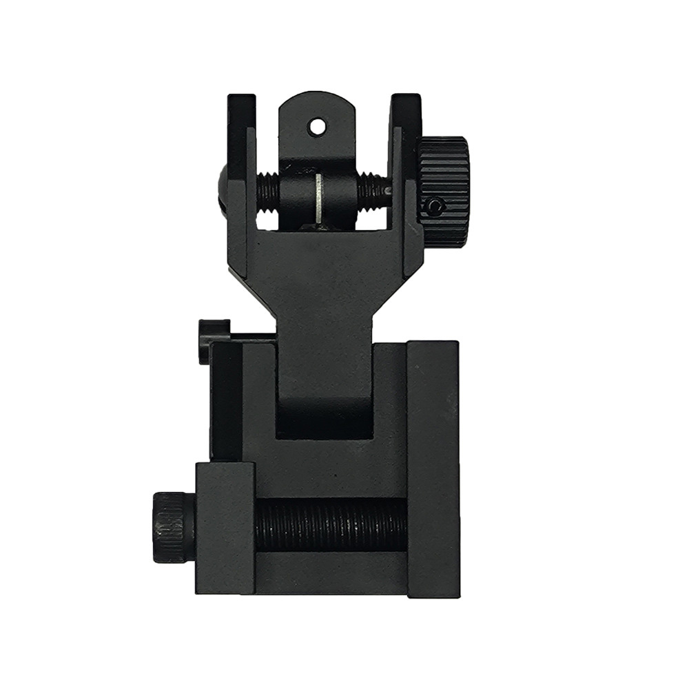 Tactical Front and Rear Sight Foldable Compact Scope Mini Flip Sight For Rifle Hunting Airsoft Aluminum CNC Machining fit Picatinny Weaver Rails