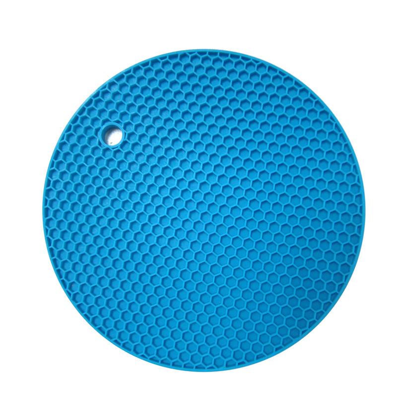 Tapis rond en Silicone résistant à la chaleur boisson tasse sous-verres isolation anti-dérapant porte-Pot épaissir Table napperon accessoires de cuisine