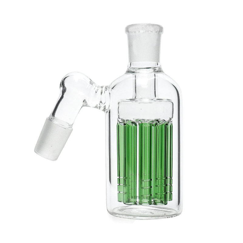 8 Arm Perc Ash Catchers Smoking Glass Water Recycle Ashcatcher 14mm 18mm Adapter Catture Ash Collector Bong Attachment