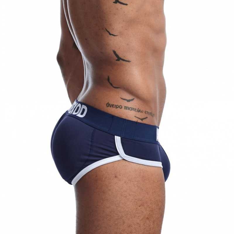 Underpants Men's Underwear Breathable Cover Cup Sponge Button Padded Push Up Lifting Buttocks Body Shaping Sexy Men's Boxers W0412