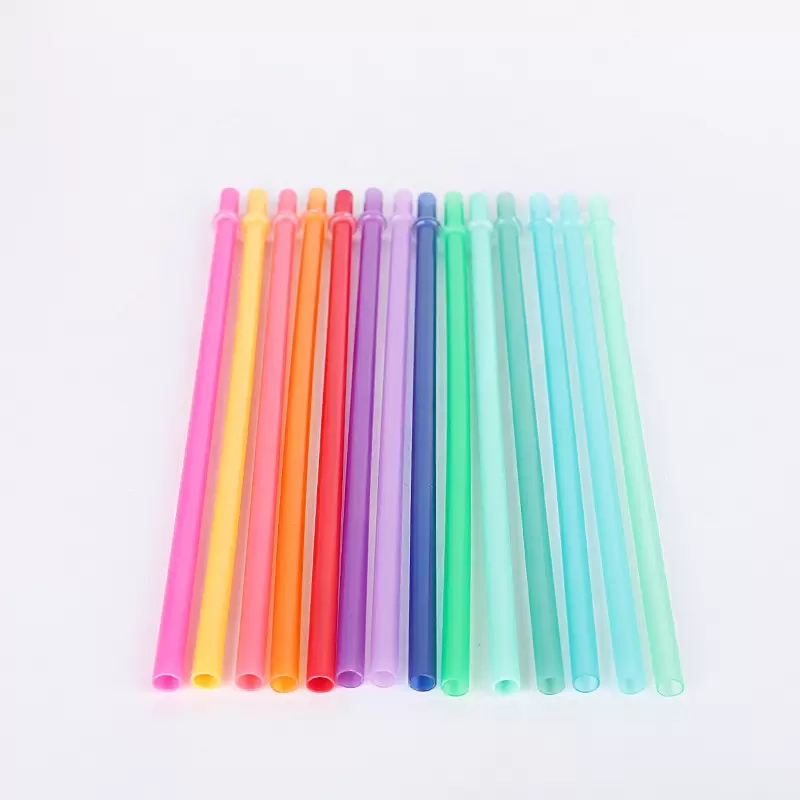 Drinking Straws PP Material Suction Tubes Multicolour Reusable Drinking Straw Thickening Translucent Tubularis Clasp Home Bar Glass Cup
