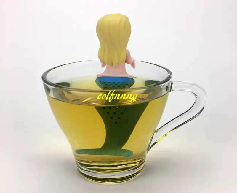 Coffee Tea Tools 100 %/2018 Nieuwe Mermaid Tea Infuser Silicone Tea Strainer Teapot Filter Thee Bags Drinkware Tool