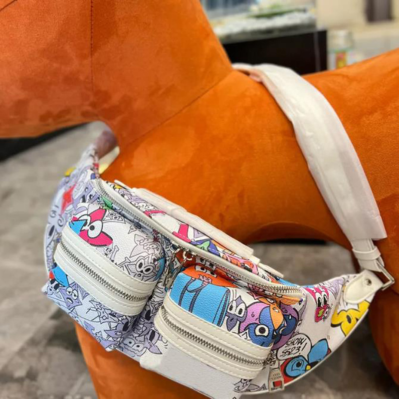 Torby w talii kobiety męskie sportowe projektanty Bombag podróżne patchworkowe kieszenie luksurowe torebki klatki piersiowej torebki Bombagy D2304104F313O